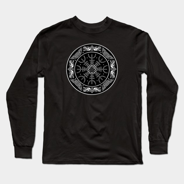 VIKING SHIELD 1 Long Sleeve T-Shirt by GardenOfNightmares